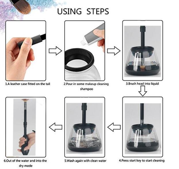 Professional Electric Auto Make Up Brushes Washing Tool