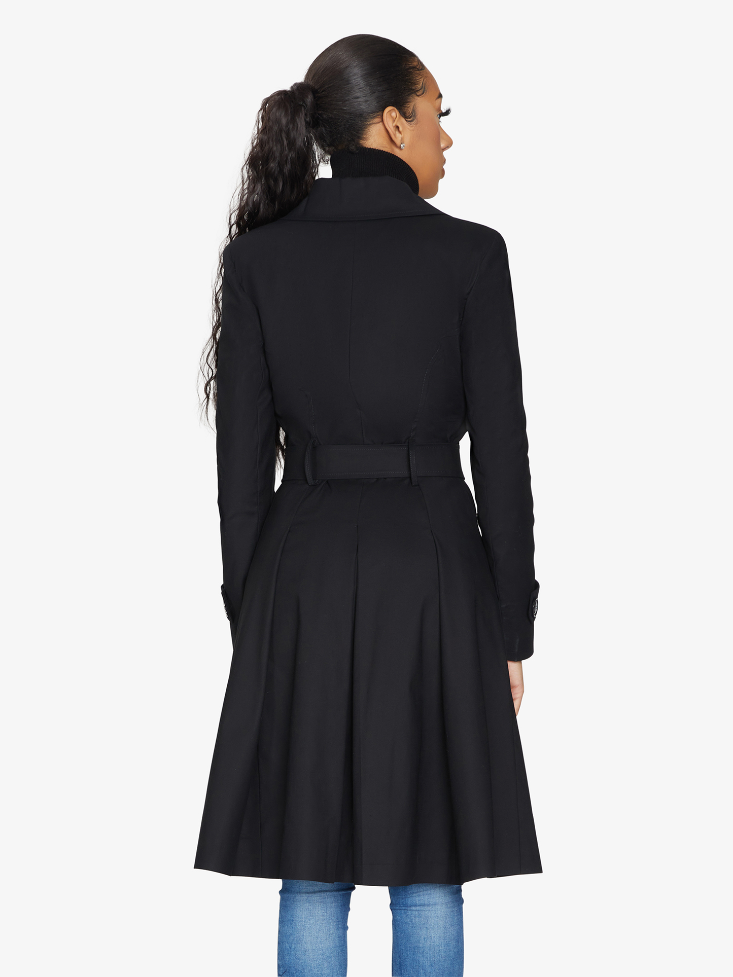 Double Breasted Trench Mac Coat