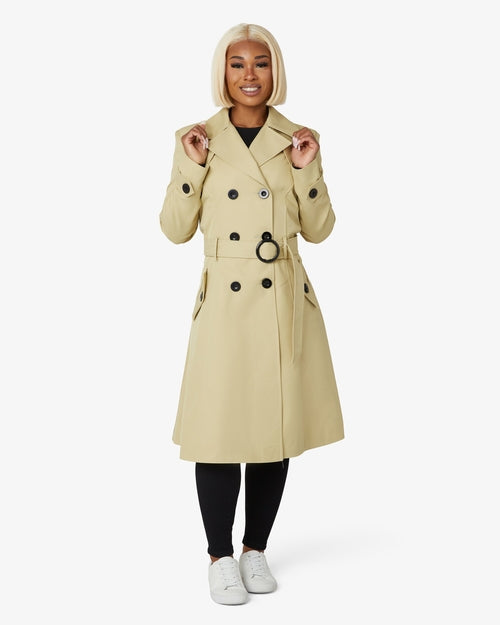 Double Breasted Trench Mac Coat