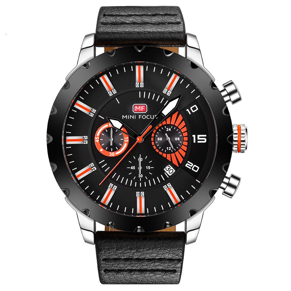 Luminous Waterproof Leather Quartz Watch For Men