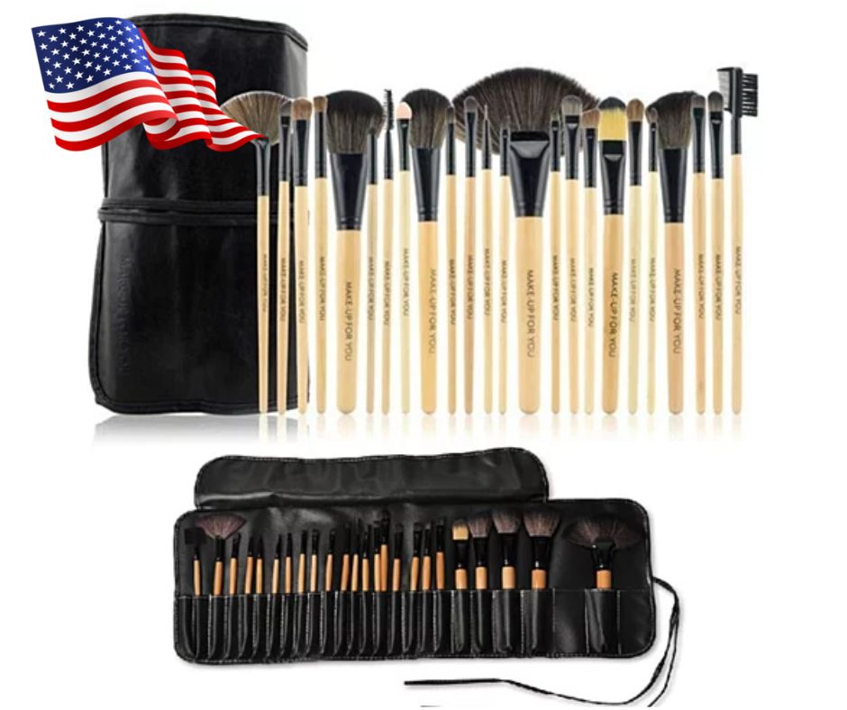 24 Piece High Quality Makeup Brush Set