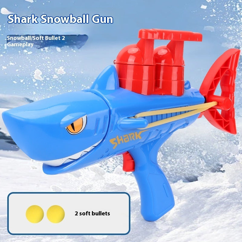 Children's Shark Snowball Gun Snow Outdoor Toys