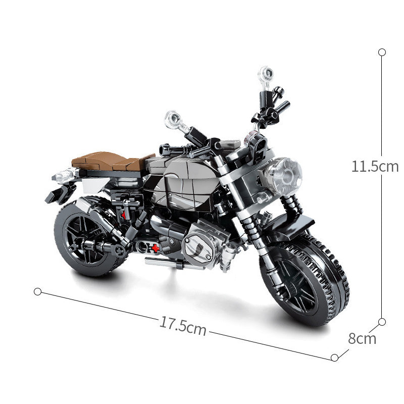 Cross-country Motorcycle Building Block Puzzle Toy