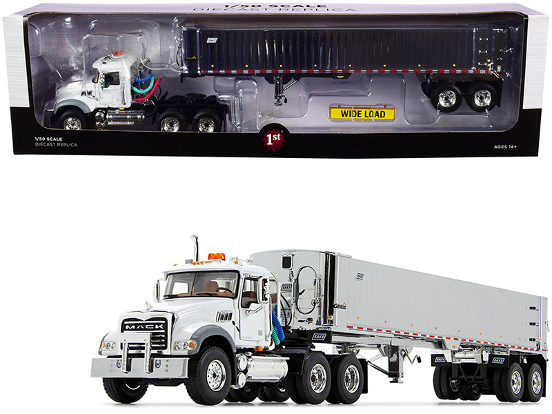 Mack Granite MP Tandem-Axle Day Cab with East Genesis End Dump Trailer