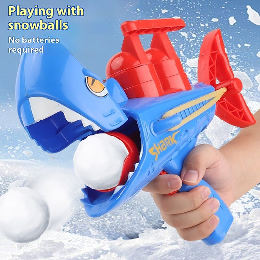 Children's Shark Snowball Gun Snow Outdoor Toys