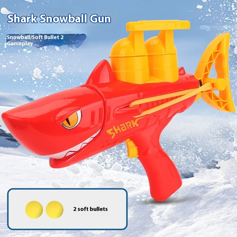 Children's Shark Snowball Gun Snow Outdoor Toys