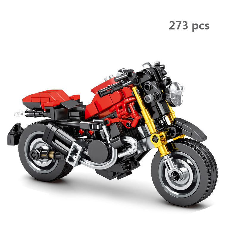 Cross-country Motorcycle Building Block Puzzle Toy