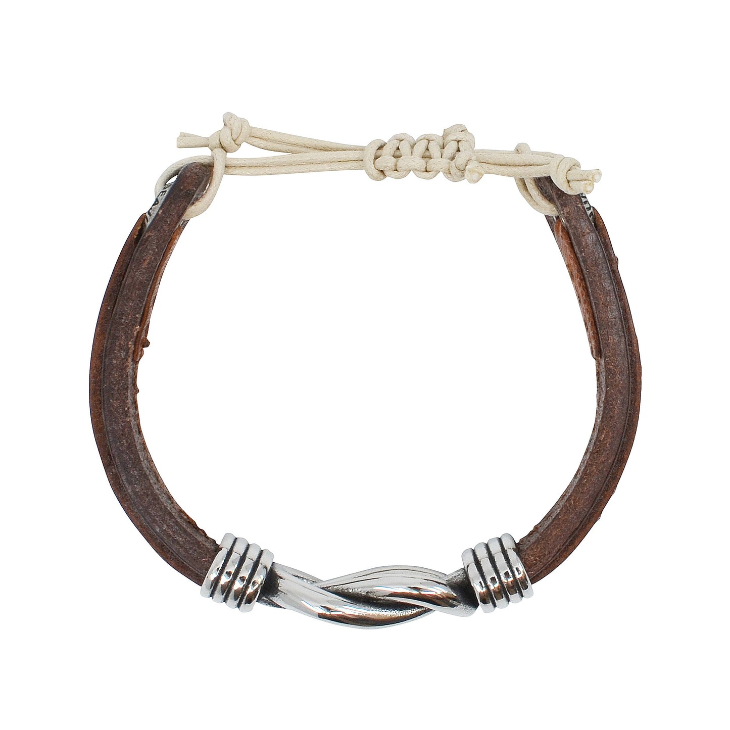 Nautical Rope and Leather Capri Bracelet