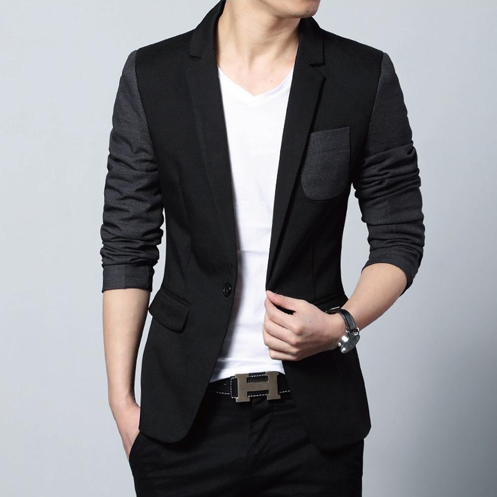 Mens Two Tone Slim Fit Casual Blazer