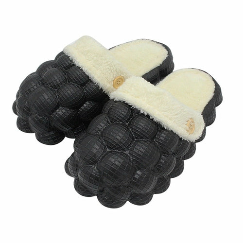 Non-slip Warm Cotton Bubble Home Slippers