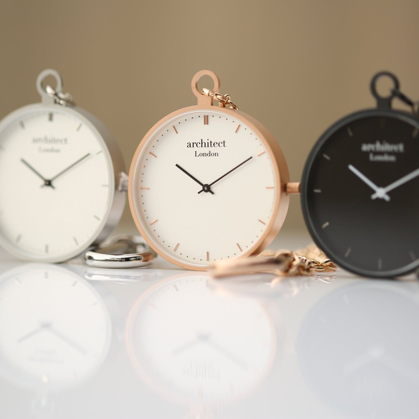 Modern Pocket Watch Silver - Handwriting Engraving