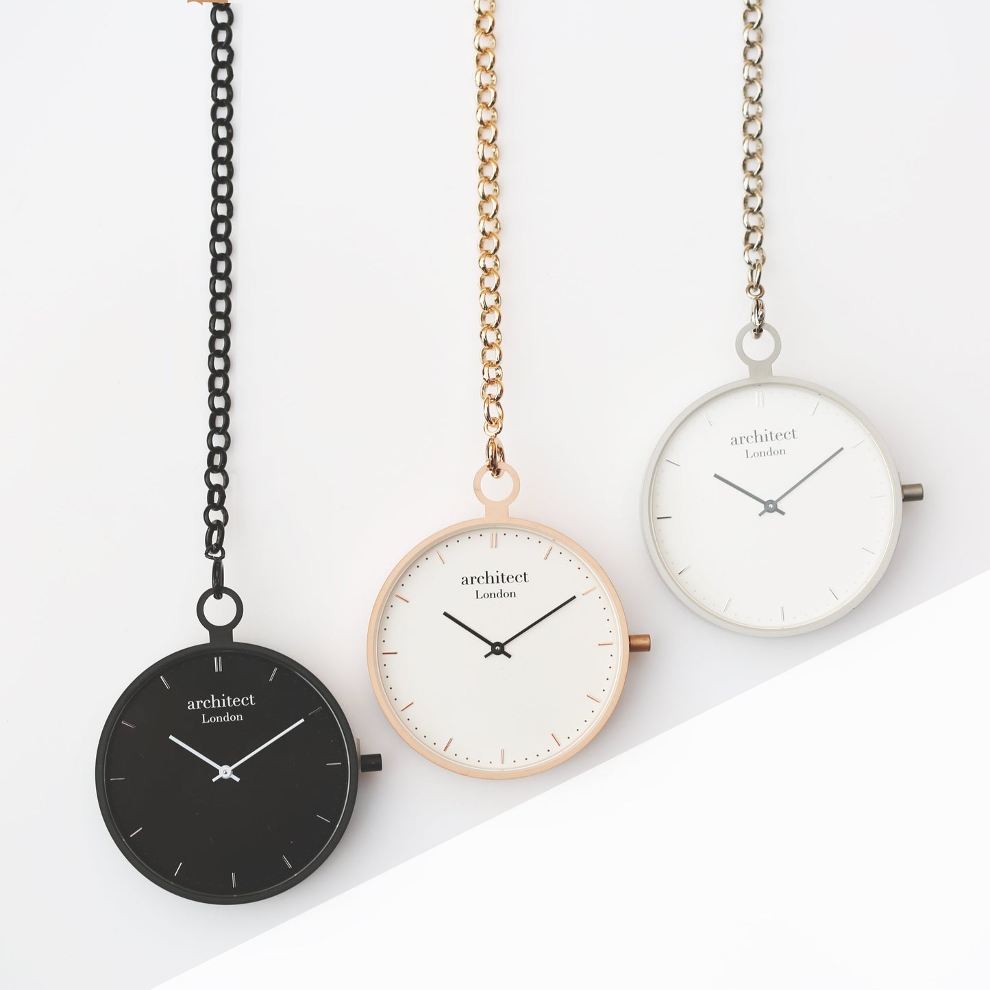 Modern Pocket Watch Silver - Handwriting Engraving