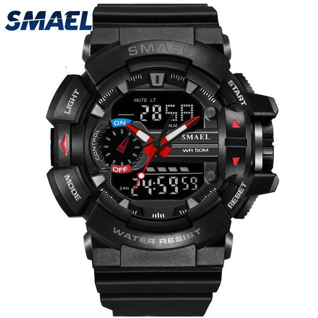 Waterproof Sport Watch Men Analog Digital Watch