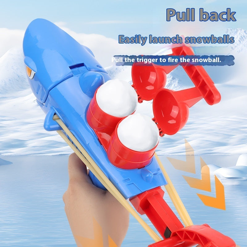 Children's Shark Snowball Gun Snow Outdoor Toys