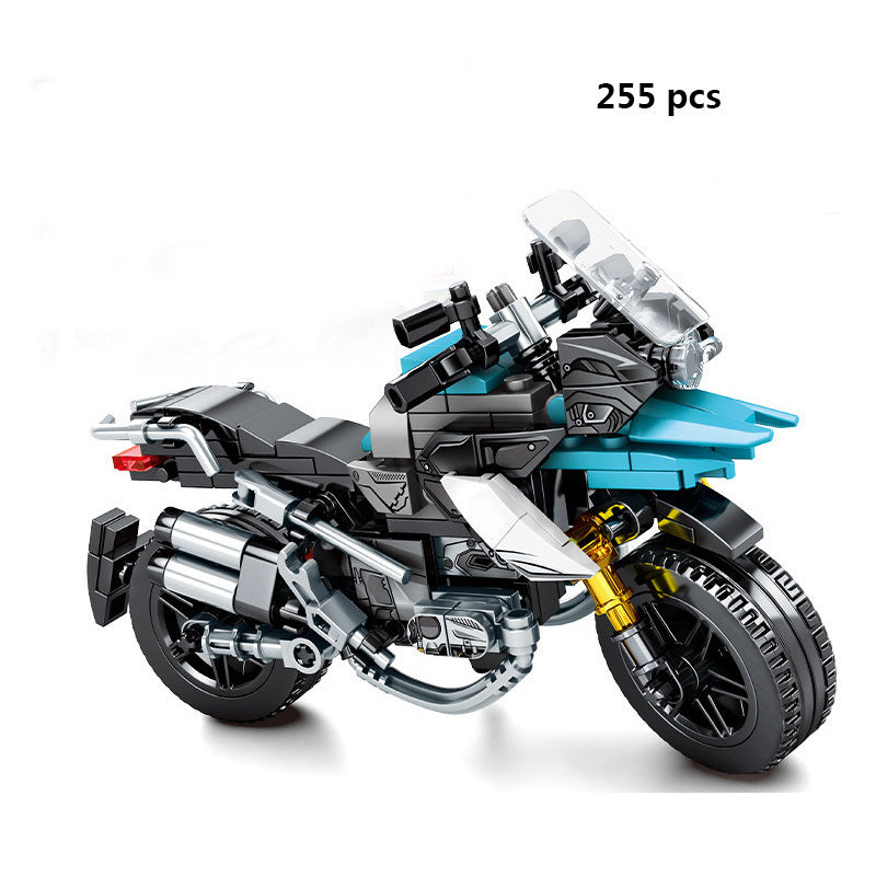 Cross-country Motorcycle Building Block Puzzle Toy