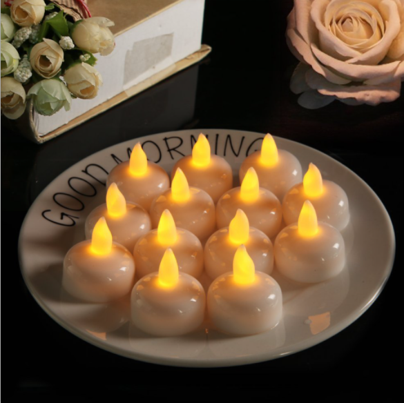 12Pcs LED Tea Lights Flameless Candles for Weeding Party Decor