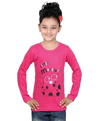 Girls' T-Shirt (Pack of 4) Multicolored