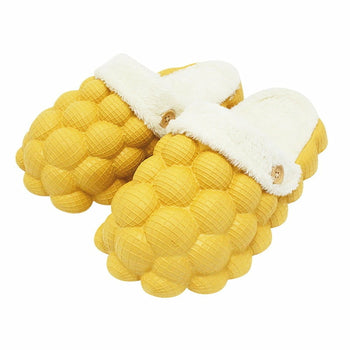 Non-slip Warm Cotton Bubble Home Slippers