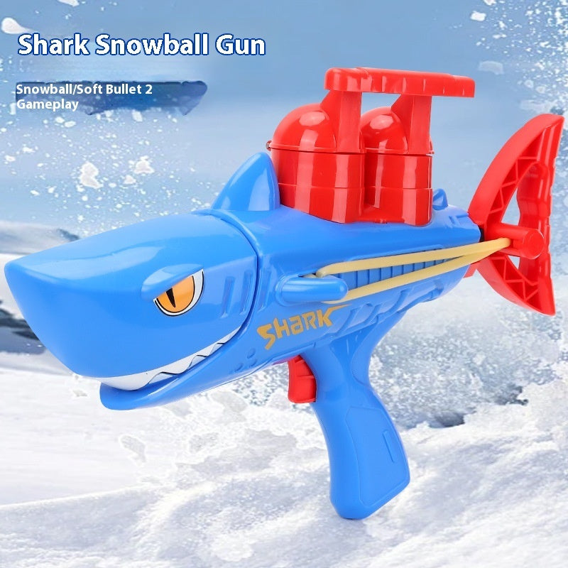 Children's Shark Snowball Gun Snow Outdoor Toys