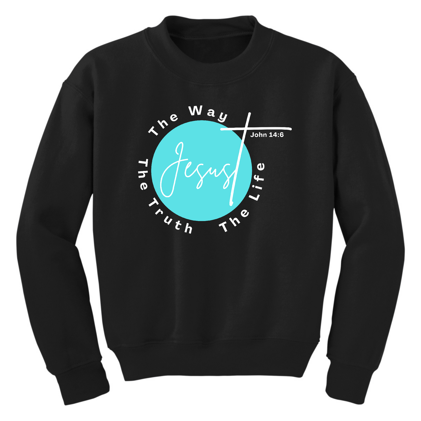 Youth Graphic Sweatshirt the Truth the Way the Life