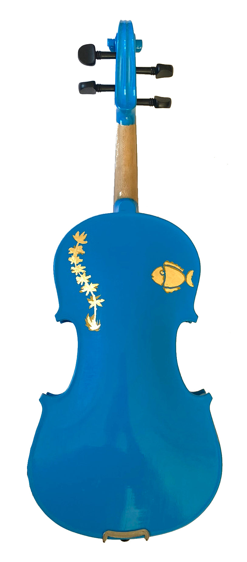 Octopus Bling Blue Violin Outfit w Brazilwood Bow Case Crystal Fine