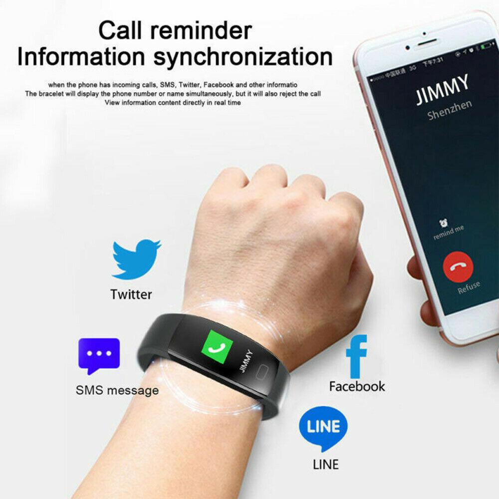 Smart Bracelet fitness tracker Watch Sport Pedometer Heart Rate Smart