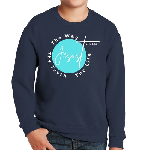 Youth Graphic Sweatshirt the Truth the Way the Life